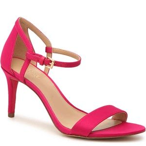 Satin Strappy Open Toe Stiletto Heel